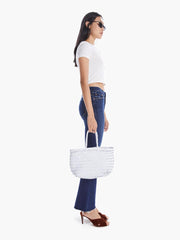 Women Bags | Mother Denim Basket Case Goa Small Leather Tote - White