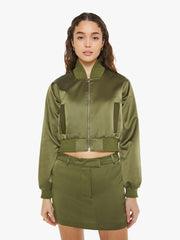 Women Jackets | Mother Denim SABLYN Cala Shrunken Bomber - Olive