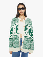 Women Jackets | Mother Denim The Long Drop Cardigan - Forest And Cream