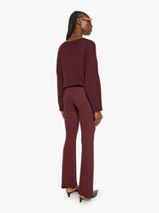 Women Pants | Mother Denim SABLYN Bailey High Rise Pintuck Flare - Bordeaux