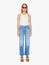 Women Petites | Mother Denim PETITES The Lil' Zip Rambler Flood - Out Of The Blue