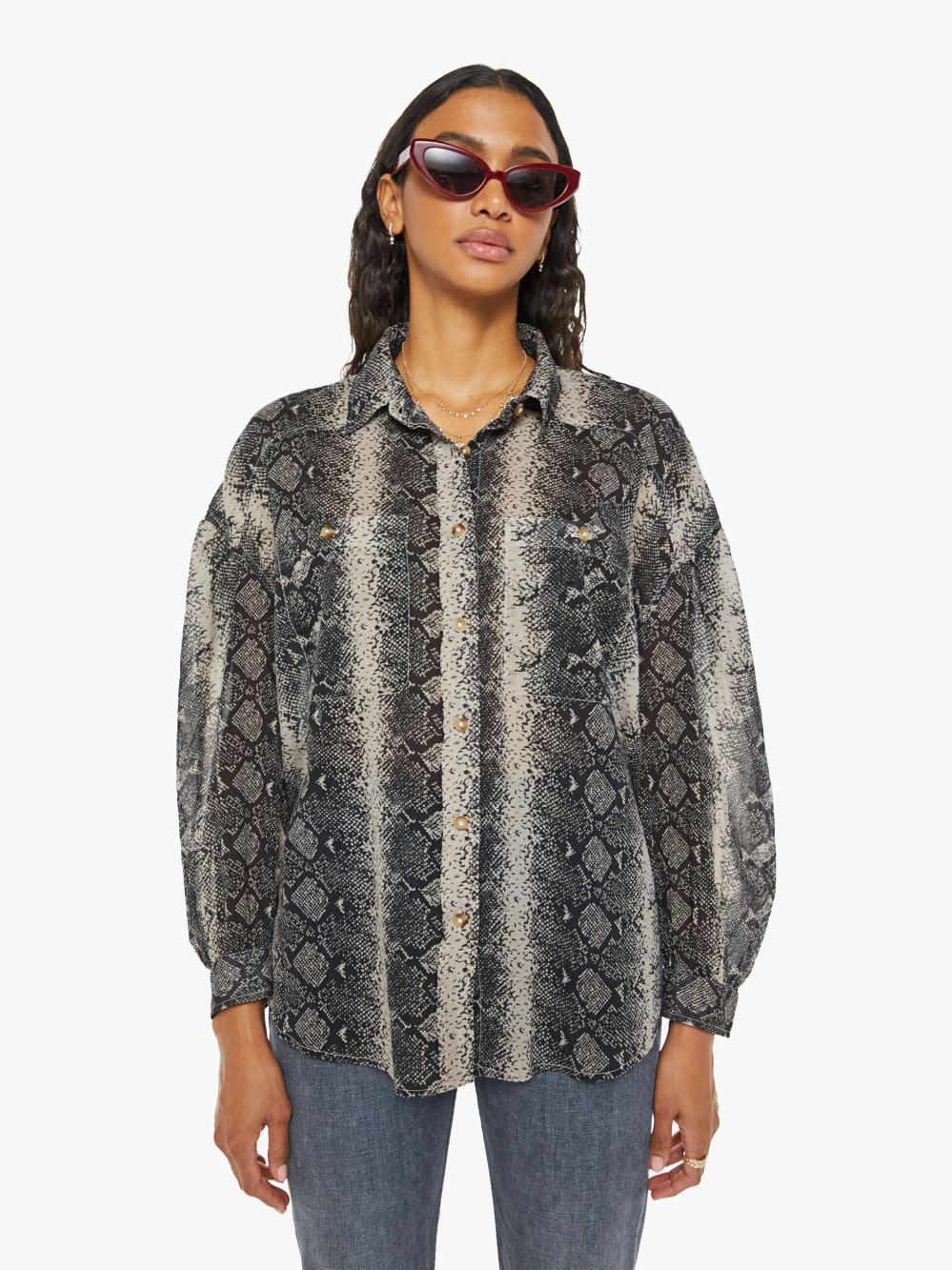 Women Shirts | Mother Denim The Thin Veil Button Down - Boa Babe