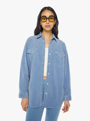 Women Shirts | Mother Denim The Wild West Shirt - Hopscotch - Blue Shadow