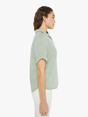 Women Shirts | Mother Denim XiRENA Cruz Top - Aqua Grey