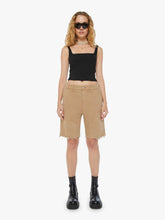 Women Shorts | Mother Denim The Bee's Knees Short Fray - Dark Khaki