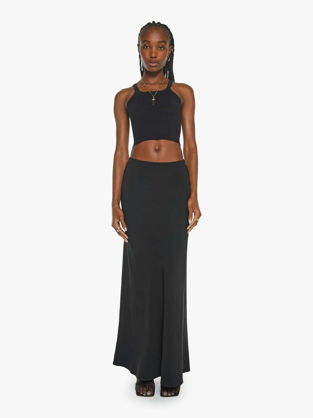 Women Skirts & Dresses | Mother Denim SPRWMN Bias Cut Maxi Skirt - Black