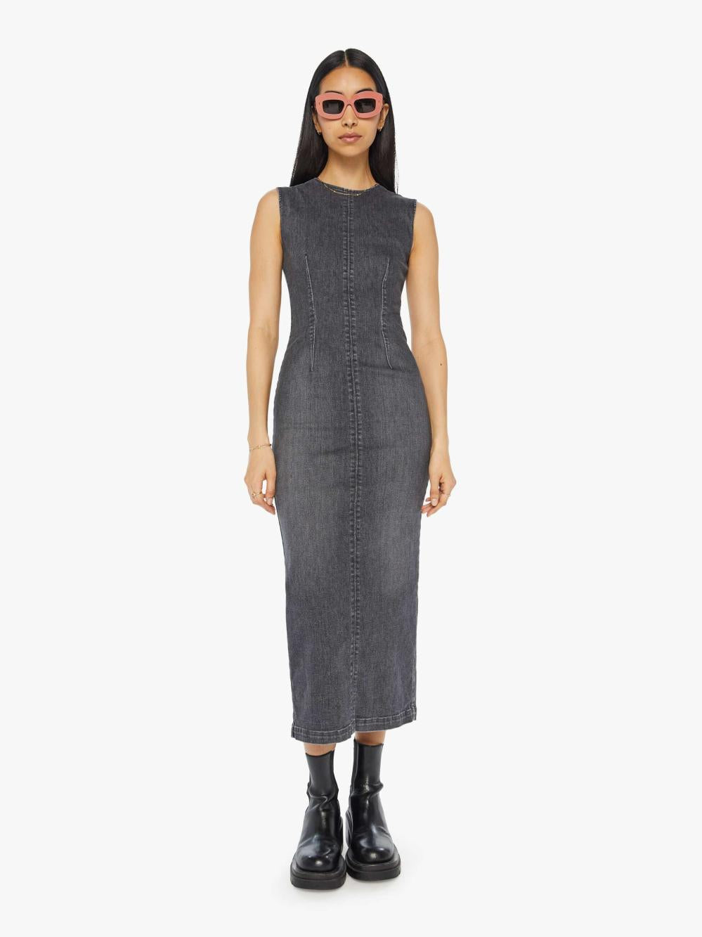 Women Skirts & Dresses | Mother Denim The Swerve Dress - Up In Smoke