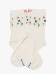 Women Socks | Mother Denim The Half Step - MF Skulls And Flowers