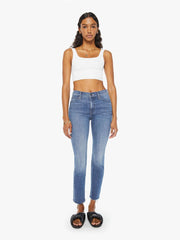 Women Straight | Mother Denim The Mid Rise Dazzler Ankle Fray - We The Animals