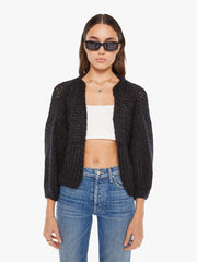 Women Sweaters | Mother Denim Maiami Big Bomber Cardigan - Black