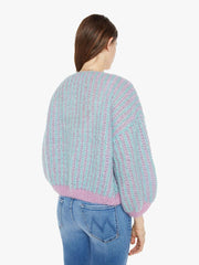 Women Sweaters | Mother Denim Maiami Mohair Brioche Bomber Cardigan - Rose-Mint