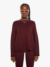Women Sweaters | Mother Denim SABLYN Alston Boyfriend Crewneck - Bordeaux