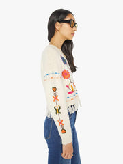 Women Sweaters | Mother Denim The Itsy Jumper Fringe - Little Trinket