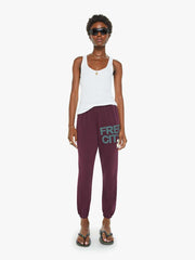 Women Sweatpants | Mother Denim FREECITY Large Sweatpant - Eggplant