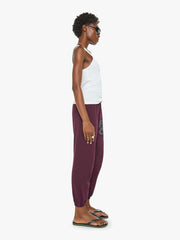 Women Sweatpants | Mother Denim FREECITY Large Sweatpant - Eggplant