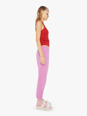 Women Sweatpants | Mother Denim FREECITY LARGE SWEATPANT PINKLIPS CHERRY