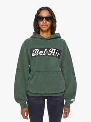 Women Sweatshirts | Mother Denim Cloney Bel-Air Pull Over Hoodie - Forest Green