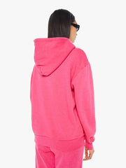 Women Sweatshirts | Mother Denim SPRWMN HEART HOODIE HOT PINK