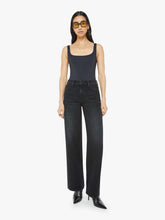 Women Wide Leg | Mother Denim The Spinner Zip Sneak - Black Magic