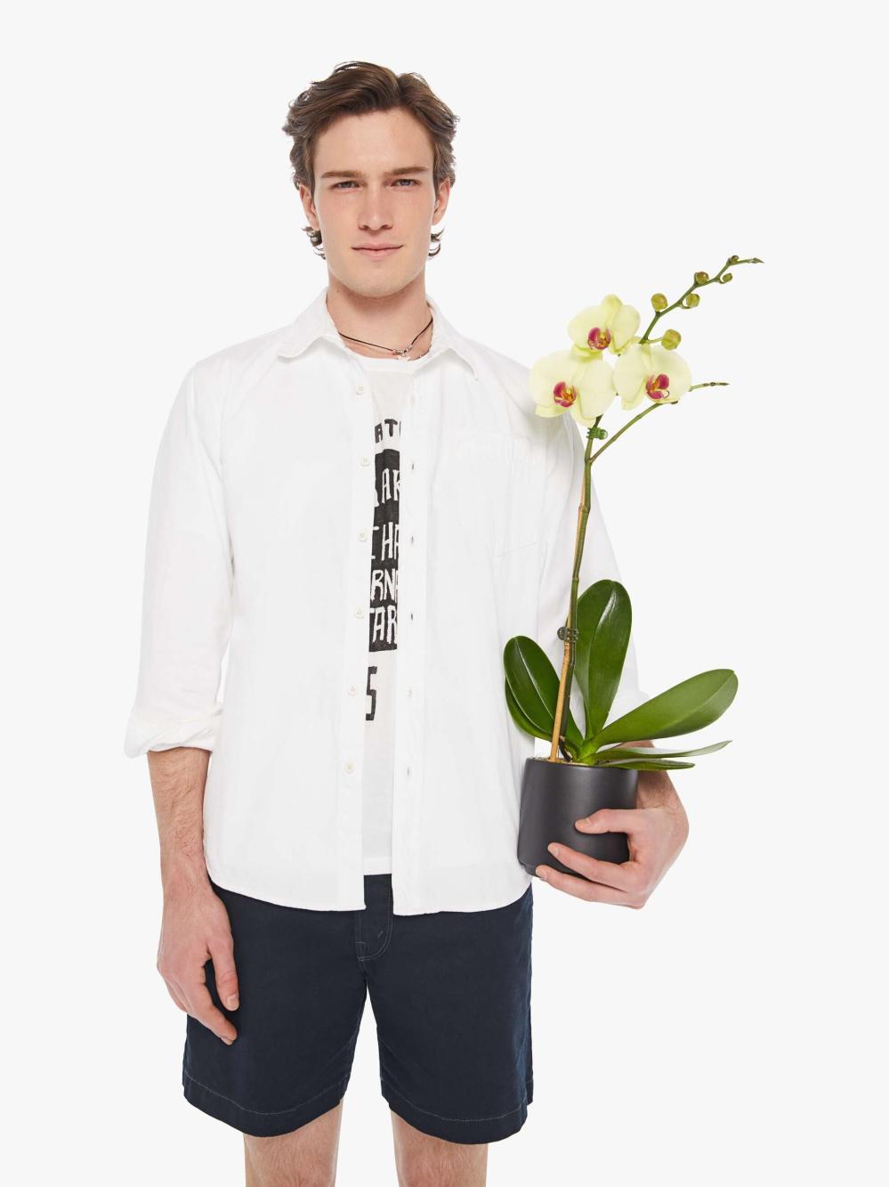 Men Shirts | Mother Denim Back At The Office - White Noise