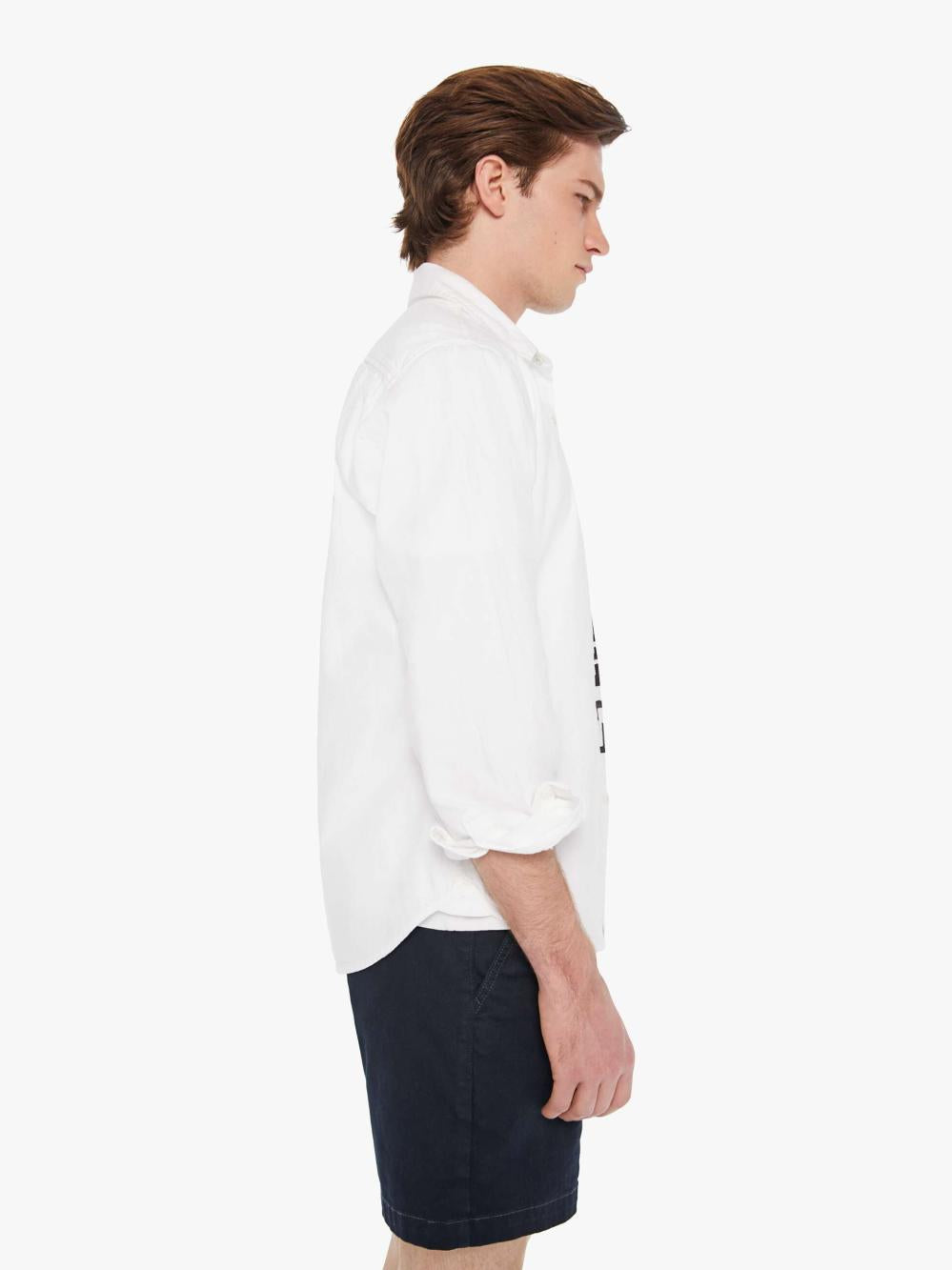 Men Shirts | Mother Denim Back At The Office - White Noise