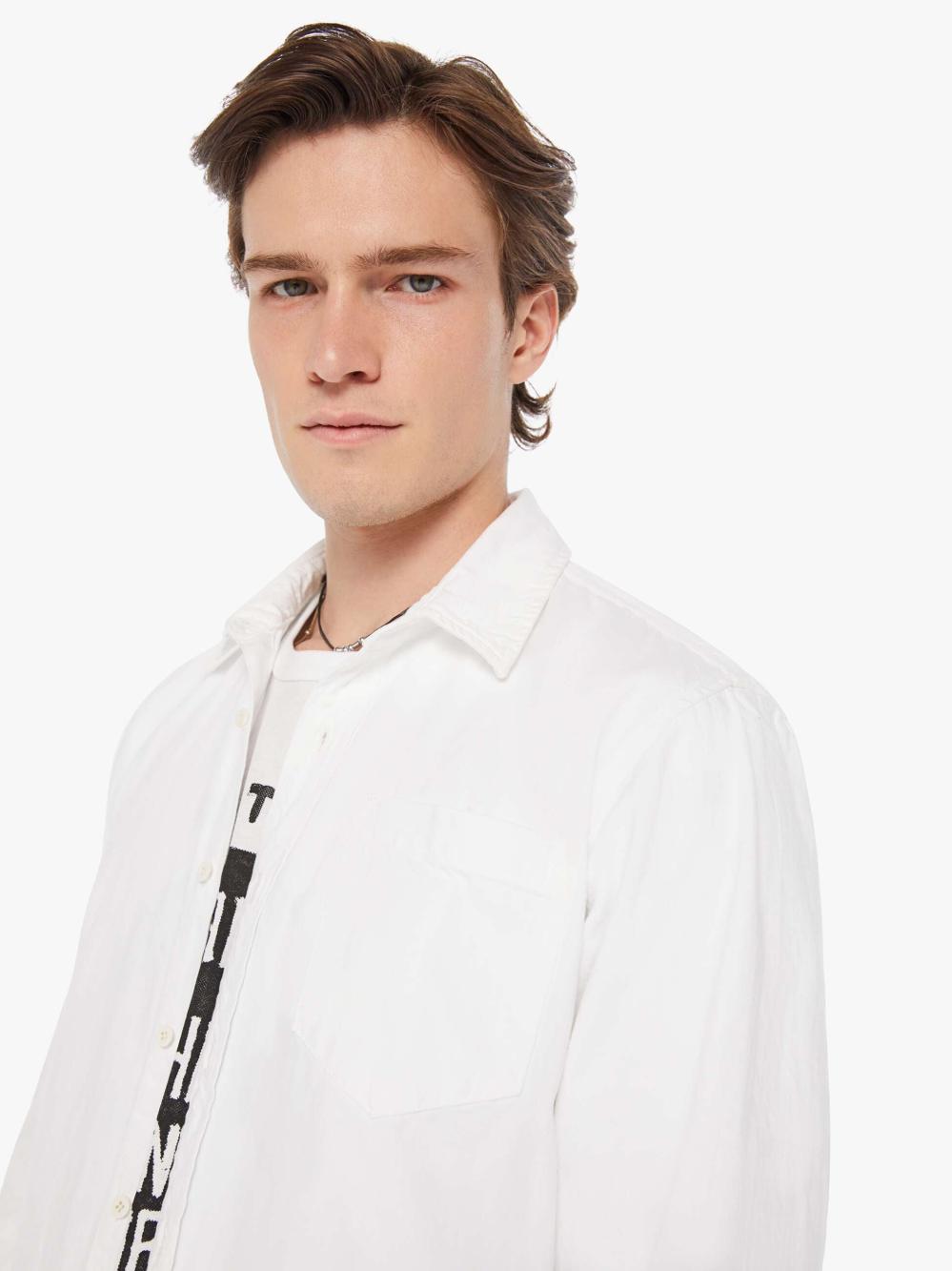 Men Shirts | Mother Denim Back At The Office - White Noise