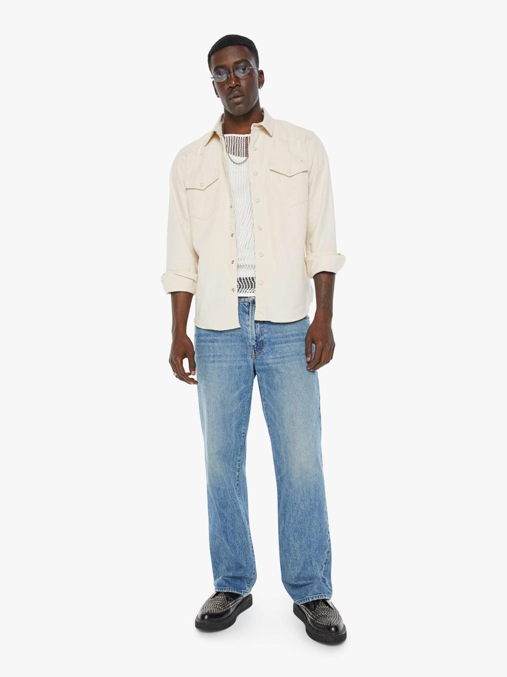 Men Shirts | Mother Denim THE CITY SLICKER WHAT THE DUCK NATURAL