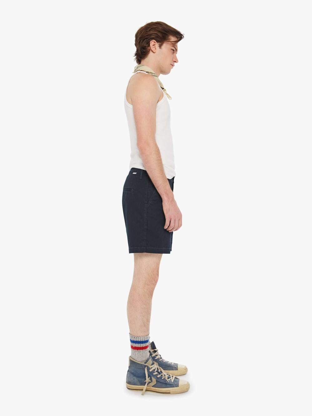 Men Shorts | Mother Denim The Big Shot Prep - Saturday School - Dark Navy
