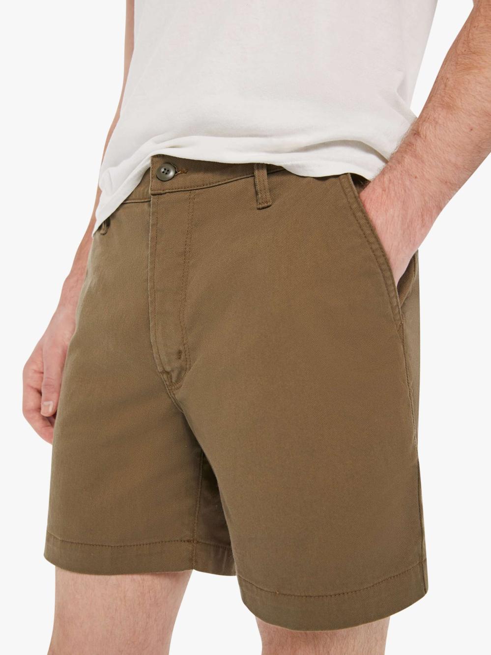Men Shorts | Mother Denim The Big Shot Prep - Saturday School - Military Olive