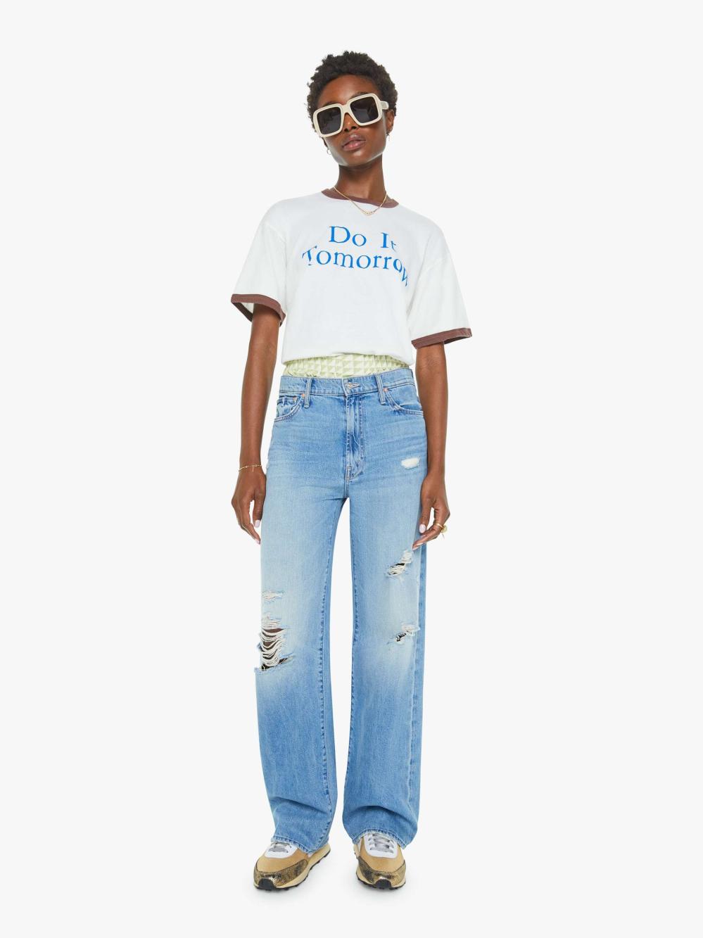 Men Tees | Mother Denim The Lowdown Ringer Tee - Do It Tomorrow