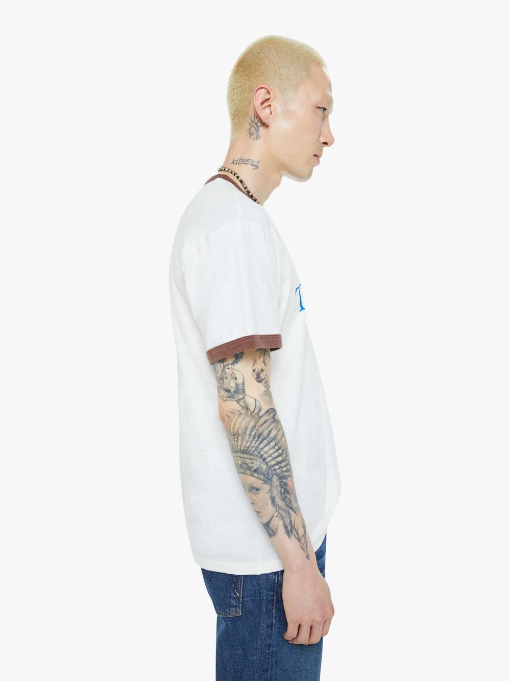Men Tees | Mother Denim The Lowdown Ringer Tee - Do It Tomorrow