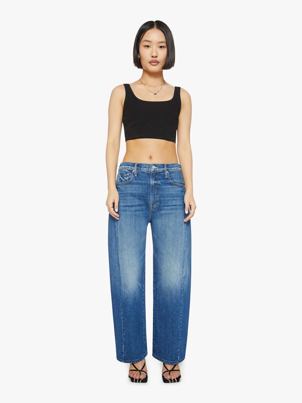 Women Barrel | Mother Denim PETITES The Lil' Full Pipe Flood - It's A Small World