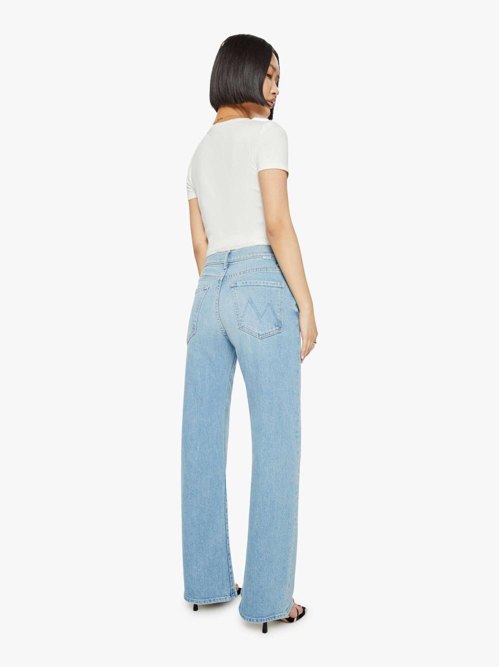 Women Barrel | Mother Denim PETITES The Lil' Lasso Sneak - Ivy League Cowboy