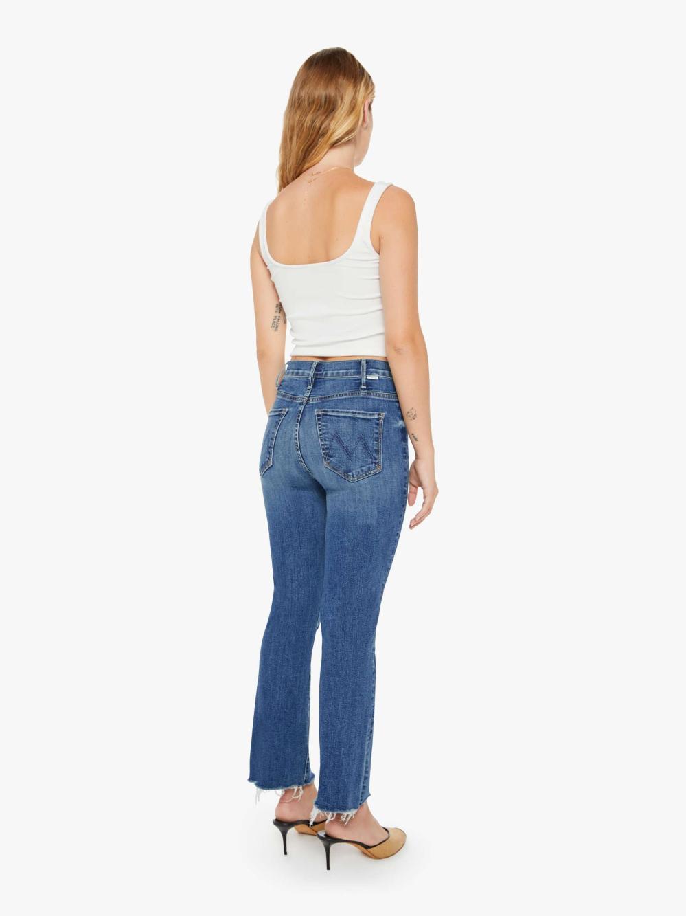 Women Bootcut | Mother Denim PETITES THE LIL HUSTLER ANKLE FRAY HEALING JAR