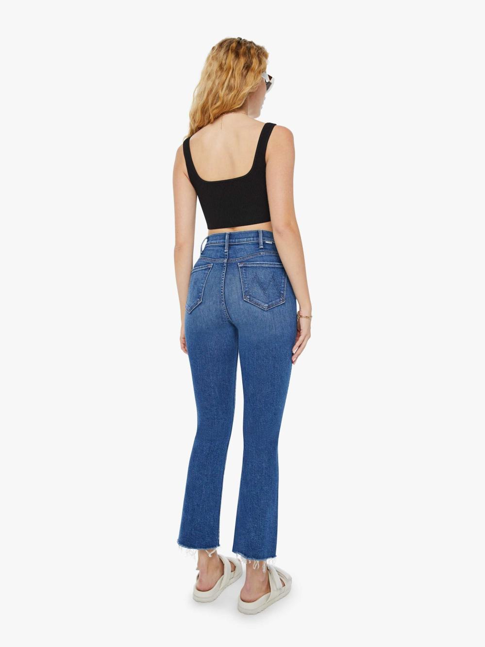 Women Bootcut | Mother Denim The Hustler Ankle Fray - Grasping At Straws