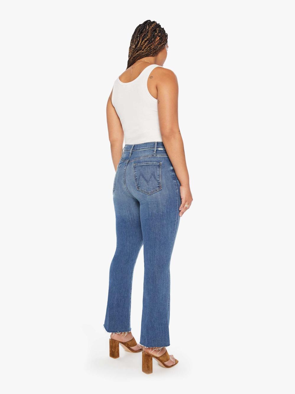 Women Bootcut | Mother Denim The Hustler Ankle Fray - Healing Jar