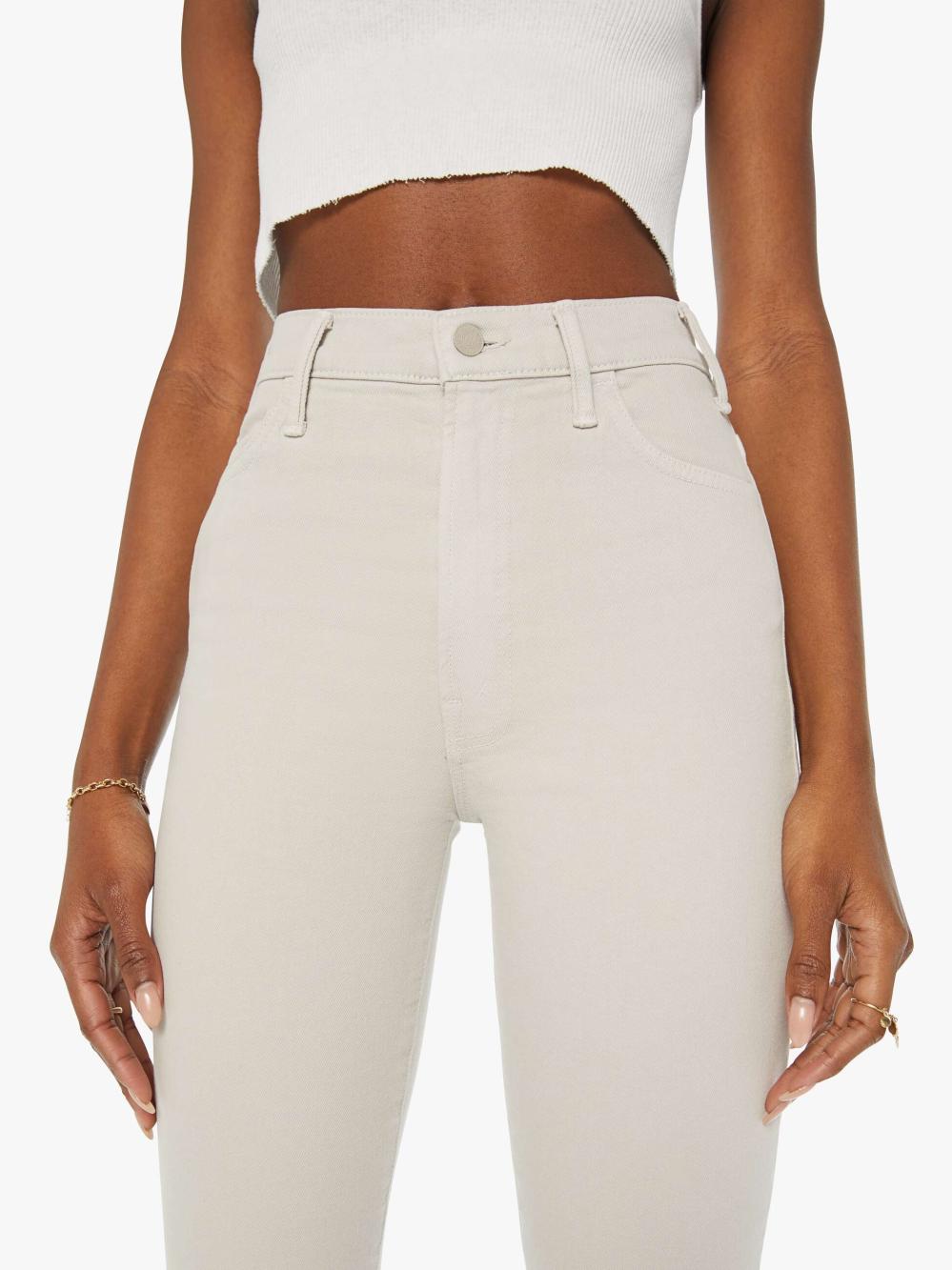 Women Bootcut | Mother Denim The Hustler Flood - Feather Grey