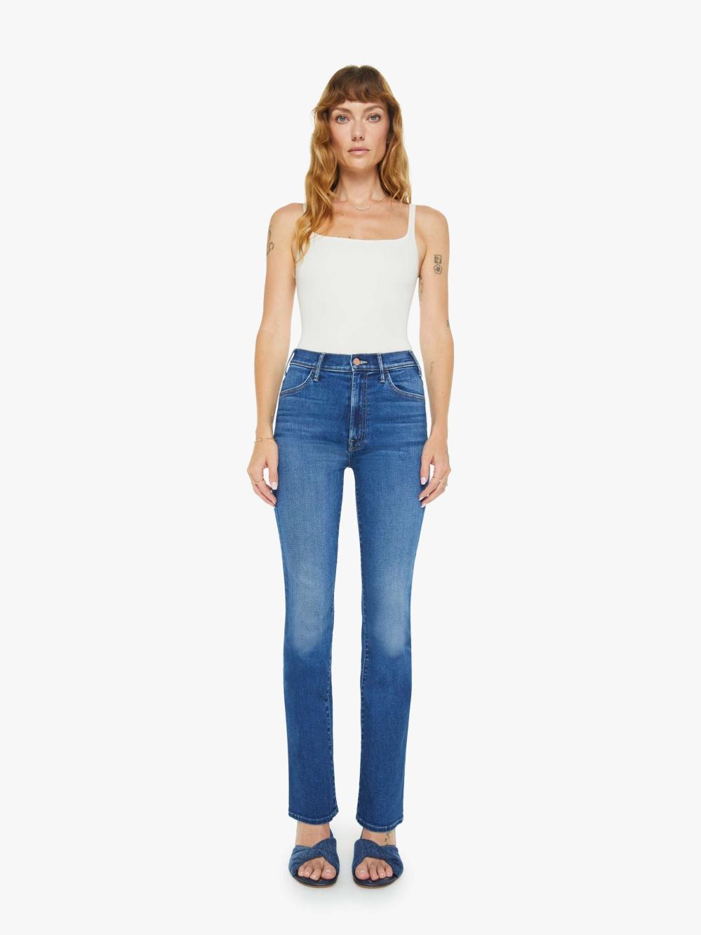 Women Bootcut | Mother Denim The Hustler Sneak - Yakkity Yak