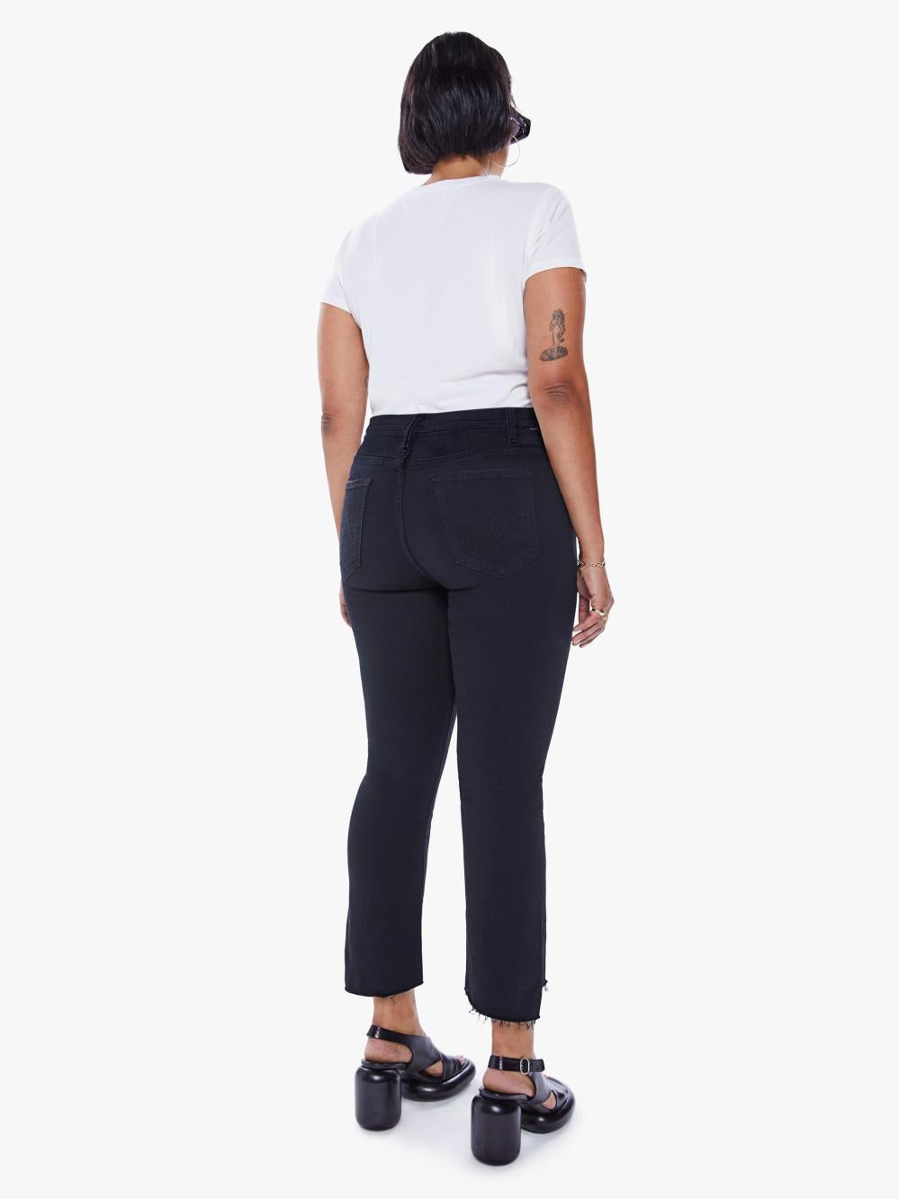 Women Bootcut | Mother Denim The Insider Crop Step Fray - Not Guilty