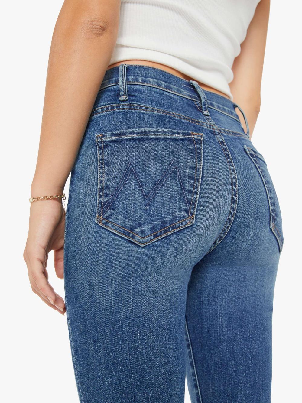 Women Flare | Mother Denim PETITES THE LIL HUSTLER ANKLE FRAY HEALING JAR