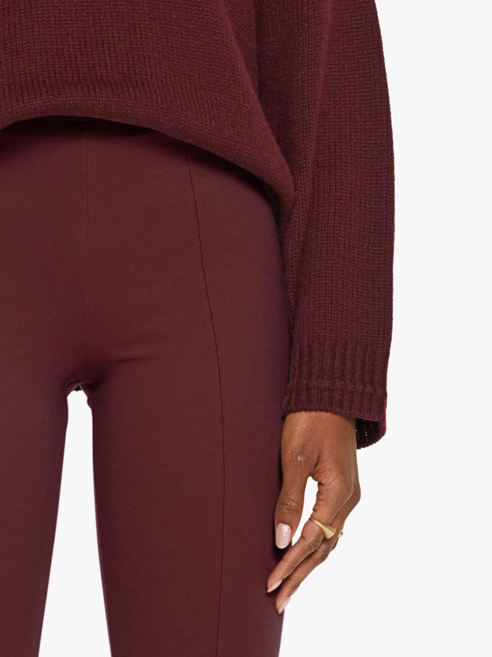 Women Flare | Mother Denim SABLYN Bailey High Rise Pintuck Flare - Bordeaux