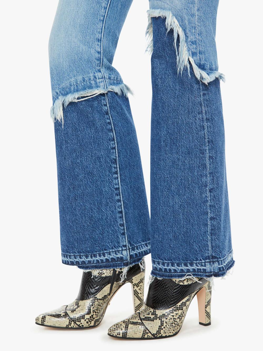 Women Flare | Mother Denim The Dual Desperado Sneak - Double Whammy