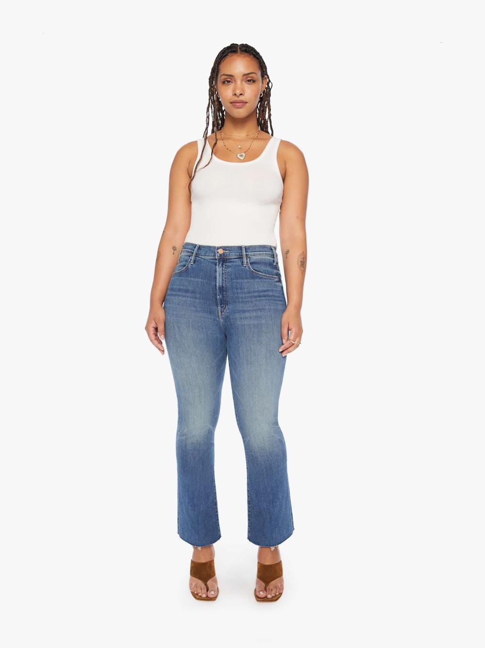 Women Flare | Mother Denim The Hustler Ankle Fray - Healing Jar