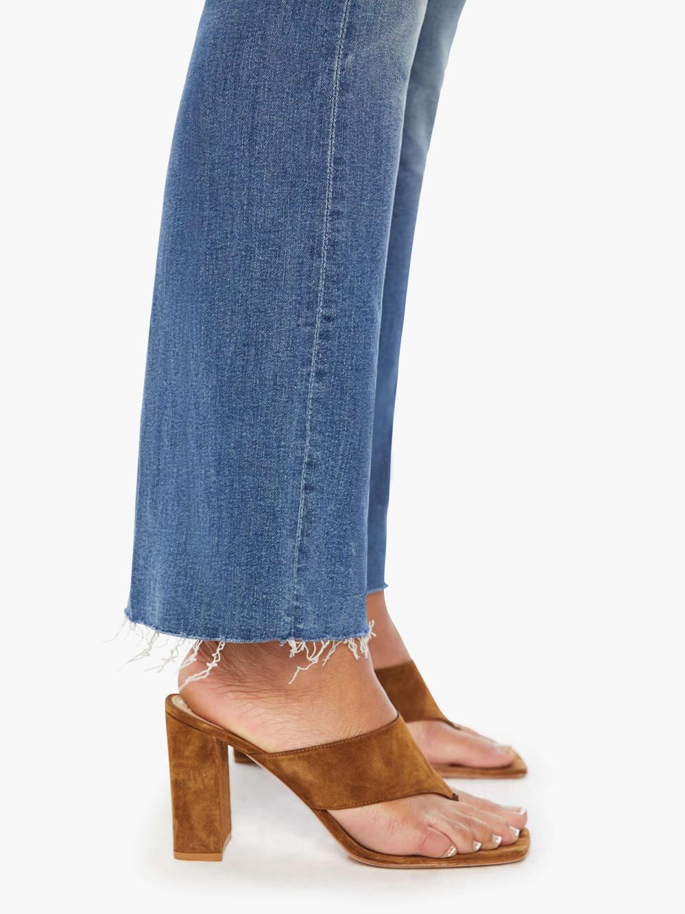 Women Flare | Mother Denim The Hustler Ankle Fray - Healing Jar