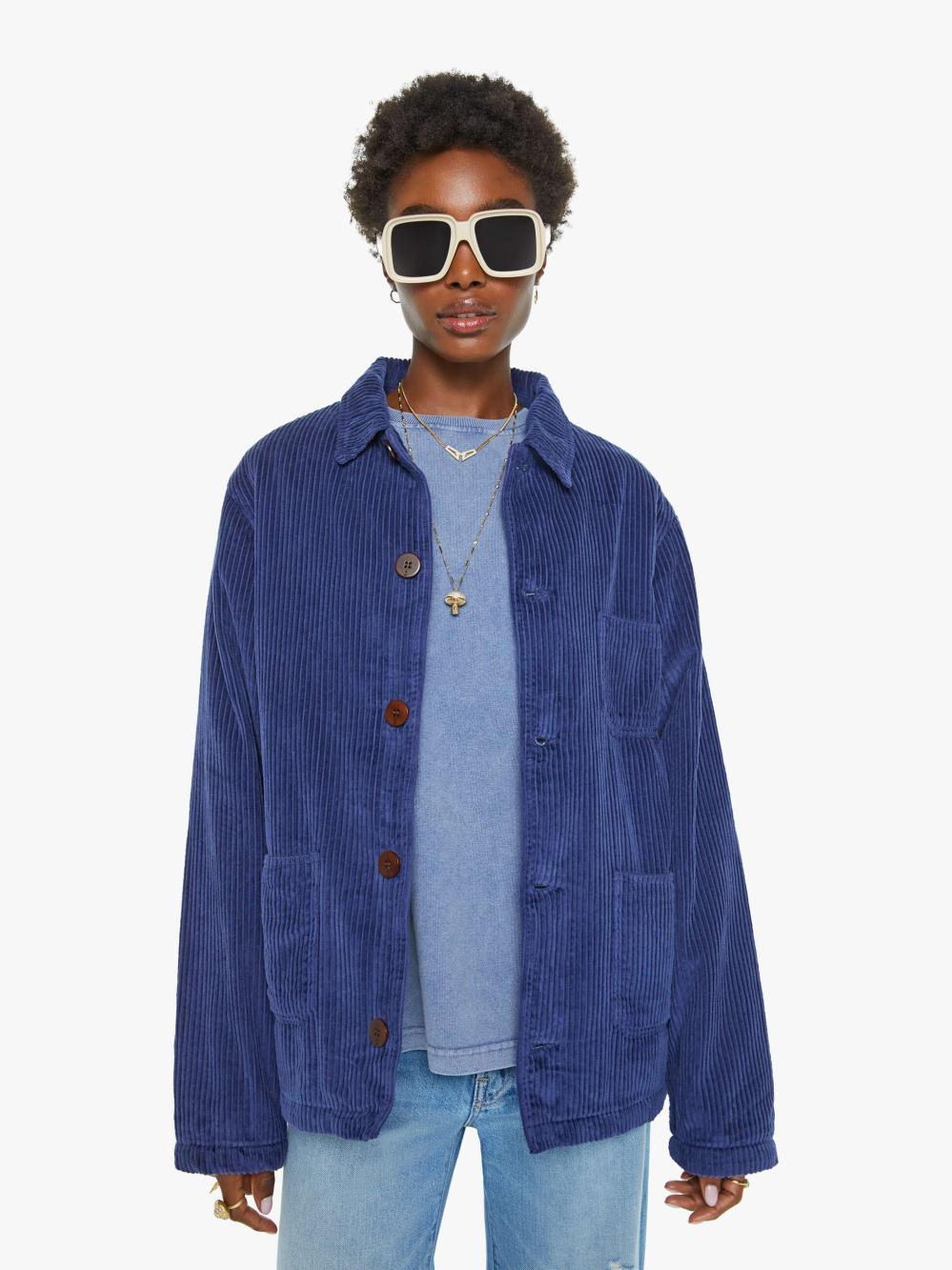 Women Jackets | Mother Denim La Paz Baptista Jacket - Blue Ocean