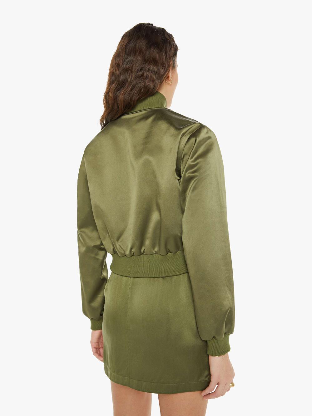 Women Jackets | Mother Denim SABLYN Cala Shrunken Bomber - Olive