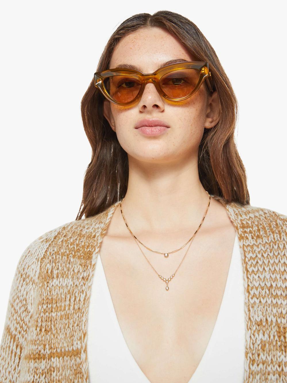 Women Jackets | Mother Denim SABLYN Mercedes Drama Duster W/ Rib - Gold Horchata