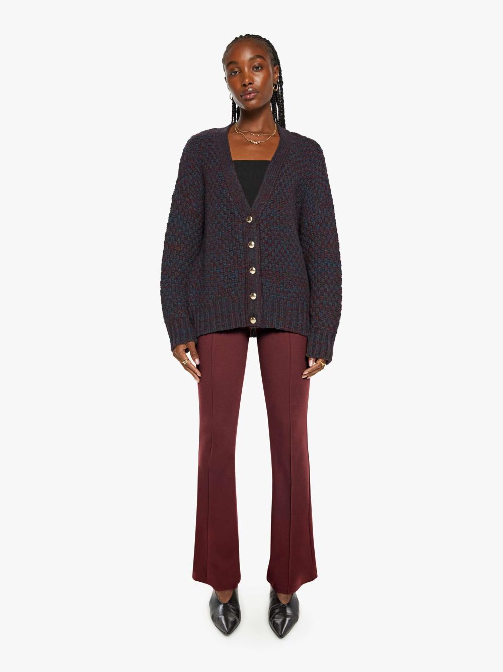 Women Jackets | Mother Denim SABLYN Tischc Slouchy Cardigan - Bordeaux Multi