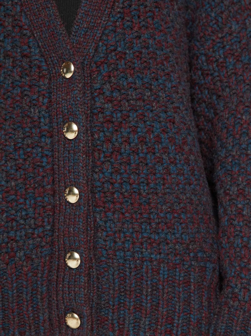 Women Jackets | Mother Denim SABLYN Tischc Slouchy Cardigan - Bordeaux Multi