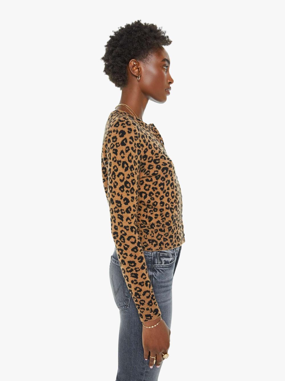 Women Jackets | Mother Denim SPRWMN Baby Cardigan - Leopard